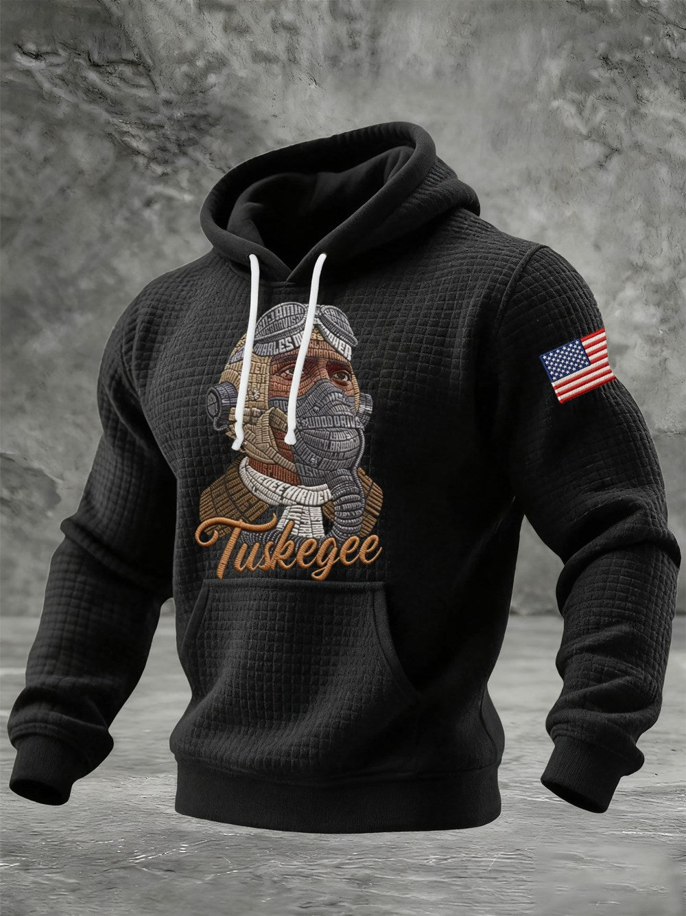 Tuskegee Airmen Red Tails Hoodie African American Air Force Military Pride Merch Gifts Black - Lilybirchmarket