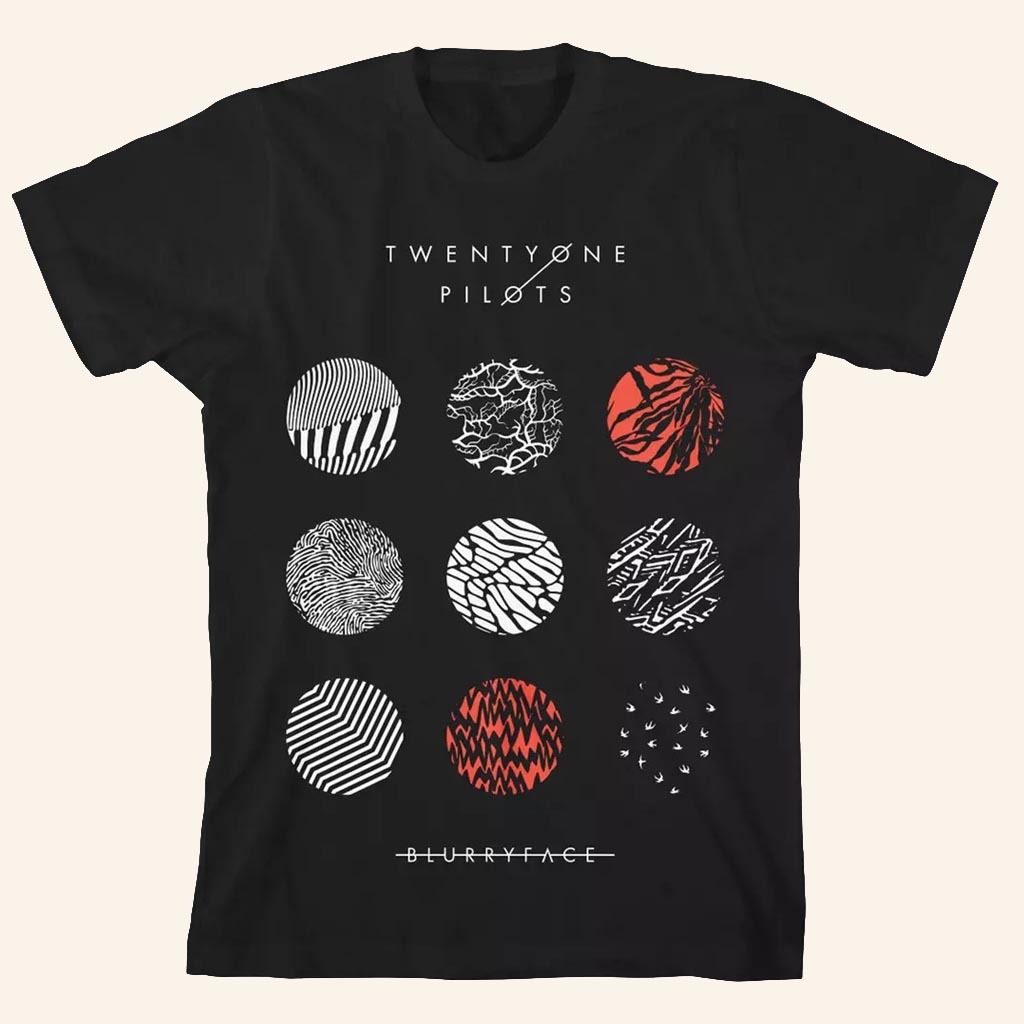 Twenty One Pilots Merch Blurryface Album Cover T-Shirt Gifts For Music Lovers - Lily Birch Market