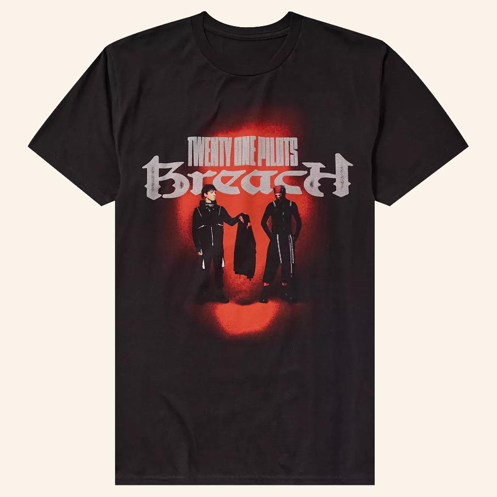 Twenty One Pilots Merch Breach Album Cover T-Shirt Music Gift Ideas For Guys - Lily Birch Market