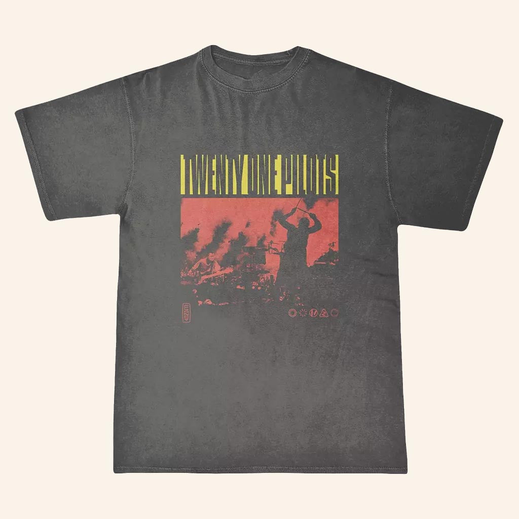 Twenty One Pilots Merch Performance Smoke T-Shirt Presents For Music Lovers - Lily Birch Market