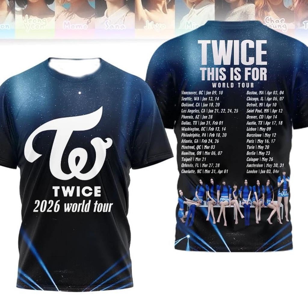 Twice Tour Merch 2026 Twice This Is For World Tour T-Shirt Gift Ideas For KPop Fans - Lily Birch Market