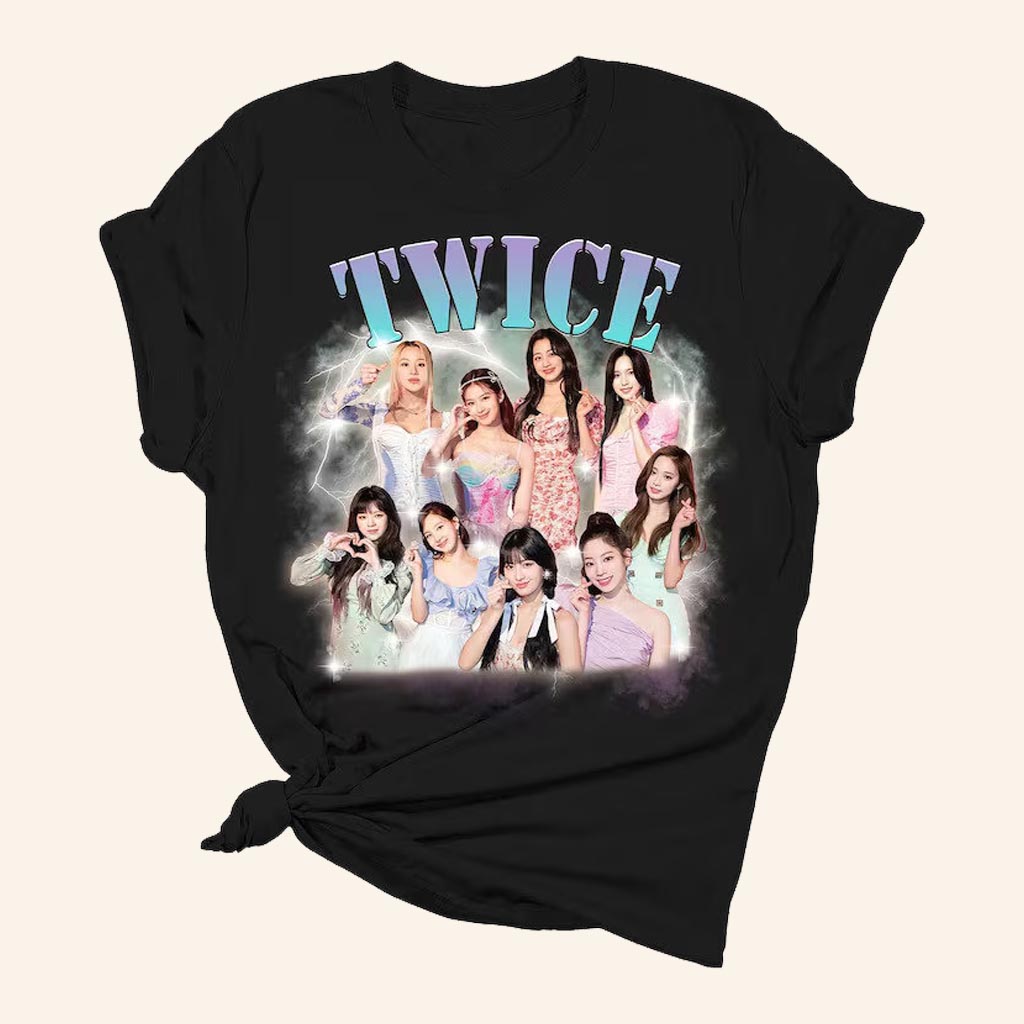 Twice Tour Merch Cute Twice Member T-Shirt Twice World Tour Merch Gifts For Kpop Fans - Lily Birch Market