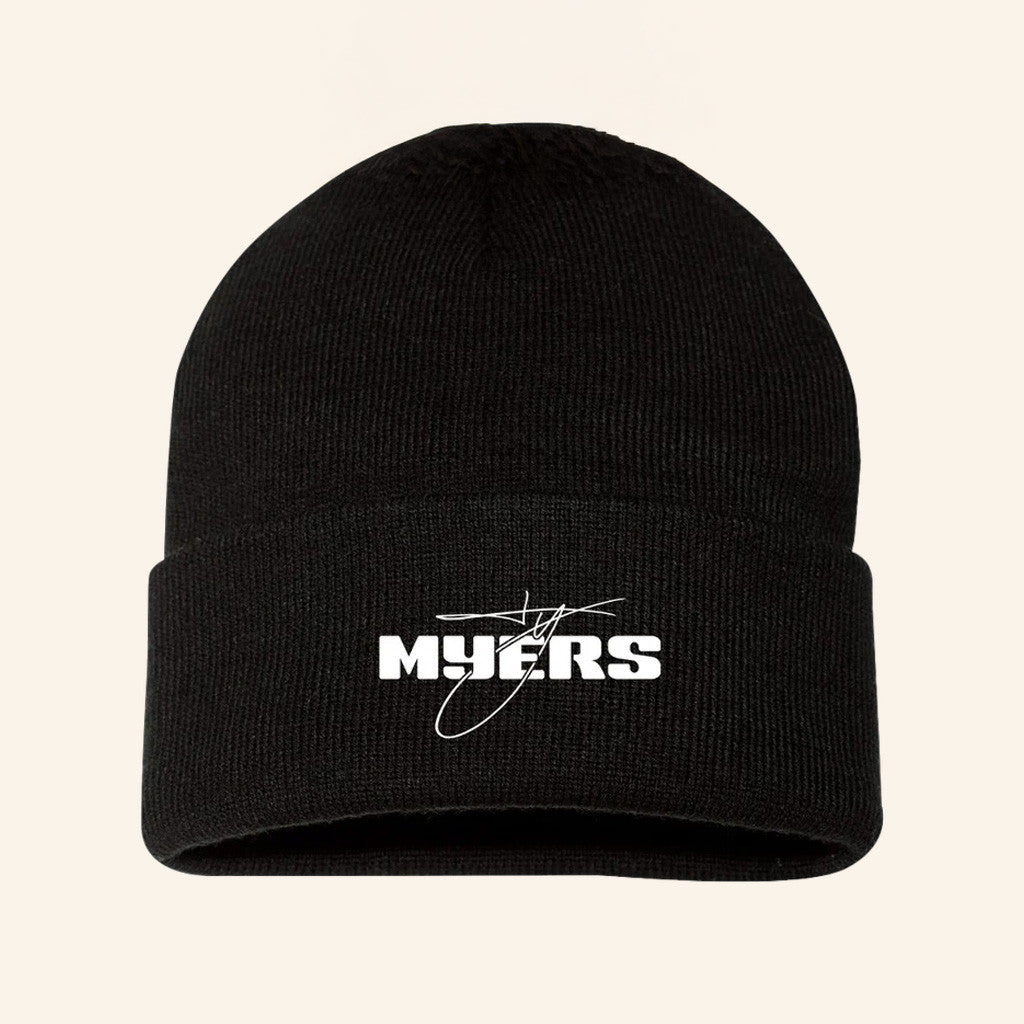 Ty Myers Merch Ty Myers Beanie Embroidered Birthday Gifts For Boyfriend - Lilybirchmarket