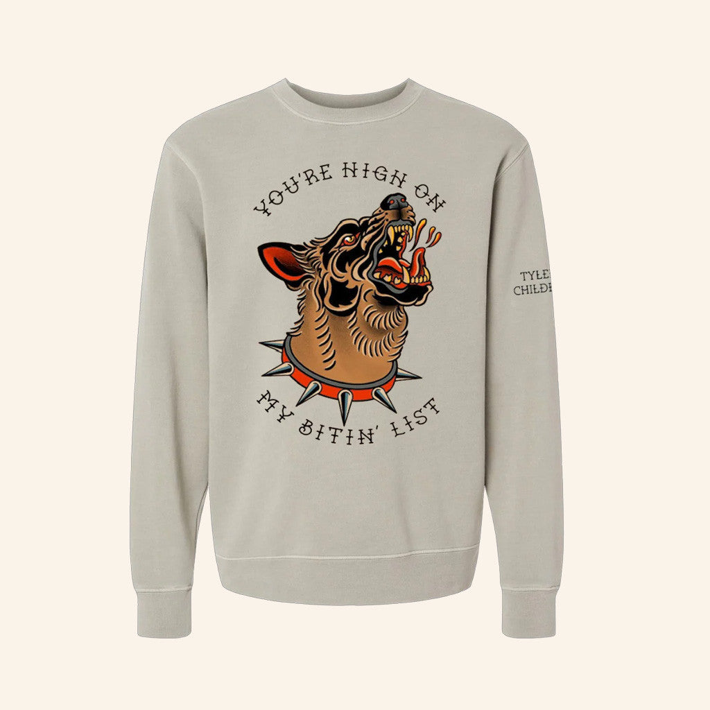 Tyler Childers Merch Bitin List Dog Sweatshirt Gifts For Him - Lilybirchmarket