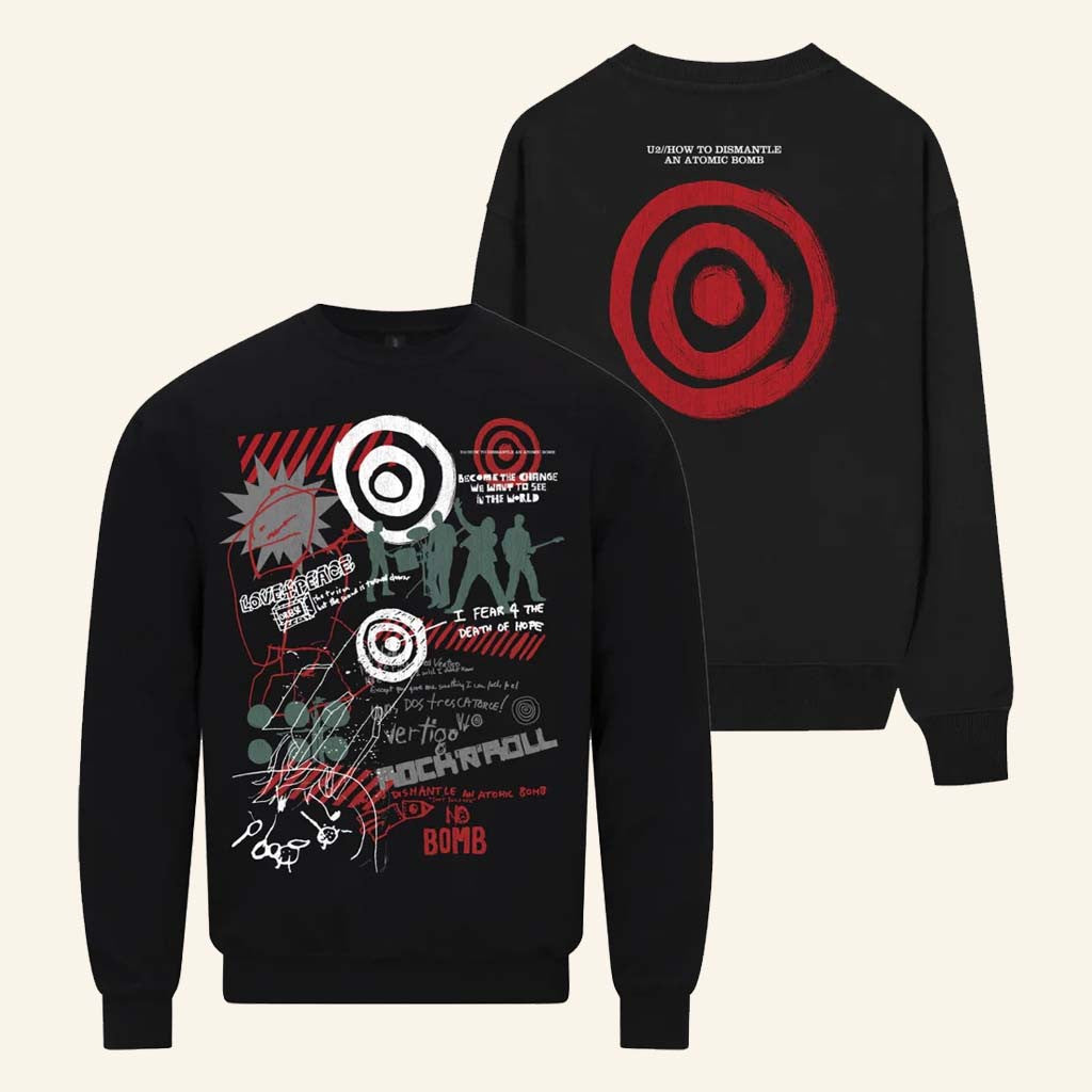 U2 Merch Love And Peace Sweatshirt How To Dismantle An Atomic Bomb Sweatshirt Him Gifts - Lilybirchmarket