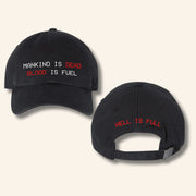 ULTRAKILL Merch Hell Is Full Hat ULTRAKILL Embroidered Hat Gift Ideas For Husband - Lilybirchmarket