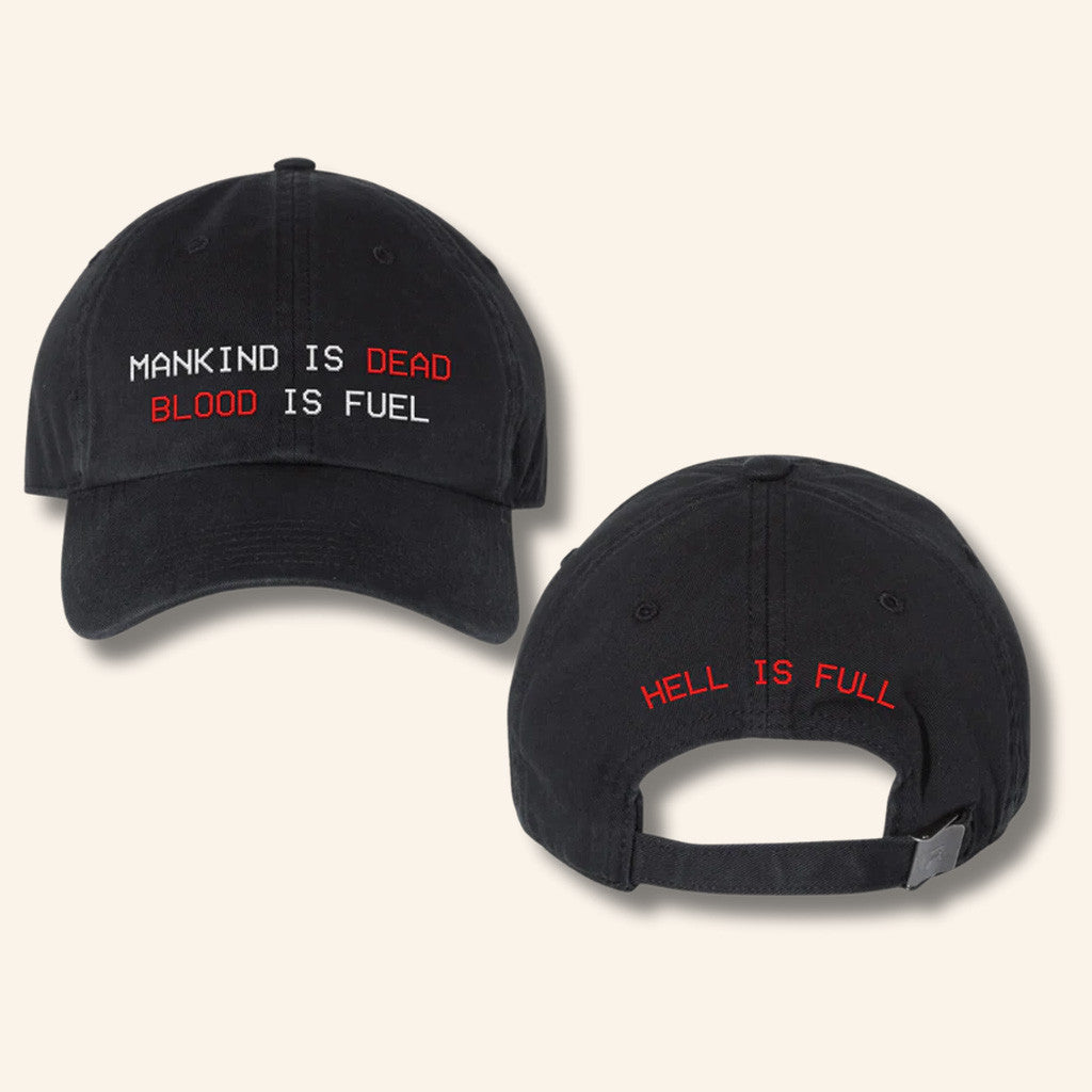 ULTRAKILL Merch Hell Is Full Hat ULTRAKILL Embroidered Hat Gift Ideas For Husband - Lilybirchmarket
