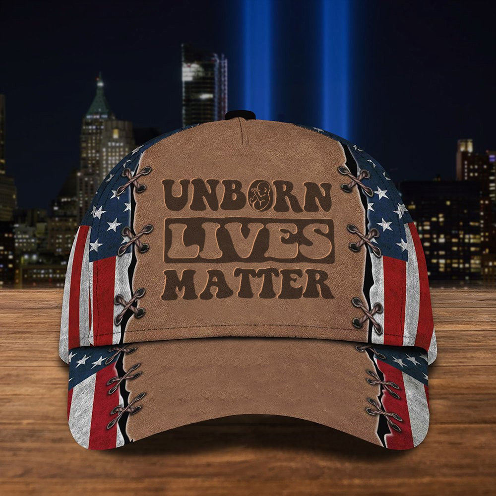Unborn Lives Matter Hat Anti-Abortion Political Hat Pro-Life Cap Gifts For Him Her - Lilybirchmarket