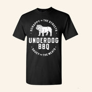 Underdog BBQ Merch Scrappy In The Streets T-Shirt Saucy On The Meats Shirt Gifts For Him - Lily Birch Market