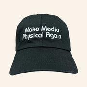Unified Goods Merch Ug Make Media Physical Again Black Hat Embroidered Good Gifts For Son - Lilybirchmarket