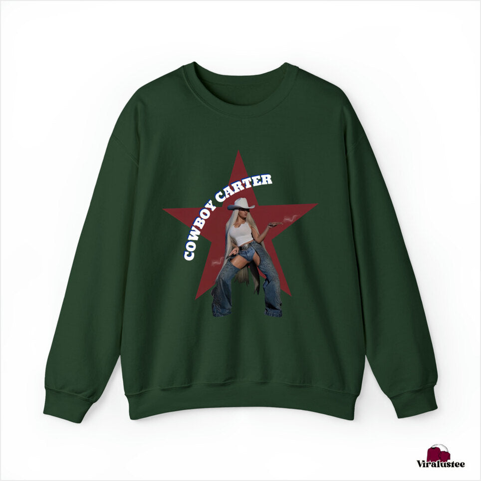 Unisex Cowboy Carter Beyonce Sweatshirt, Renaissance Merch Gifts For Her Merch Apparel - Lilybirchmarket