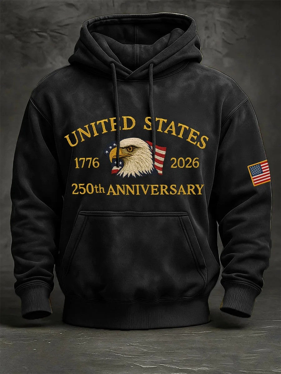United States 250th Anniversary Hoodie 250Th Anniversary Of USA Apparel Patriotic Gifts For Men - Lilybirchmarket