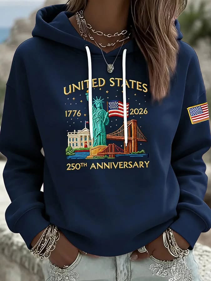 United States 250th Anniversary Hoodie 4th Of July Apparel Semiquincentennial Merch Gifts - Lilybirchmarket