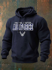 United States Air Force Hoodie Men's Military Honor 4th Of July Apparel USAF Merch Gift For Men - Lilybirchmarket