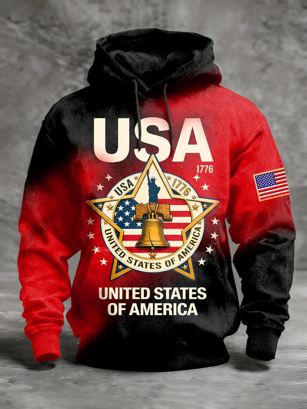 United States Of America 250th Anniversary Hoodie Men's 1776 2026 Merch Patriotic Gifts - Lilybirchmarket