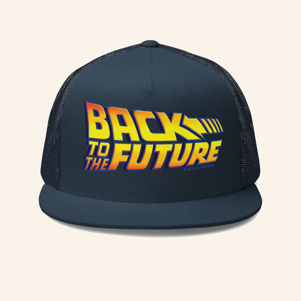 Universal Merch Back To The Future Logo Trucker Hat Snapback Xmas Gifts For Him - Lilybirchmarket