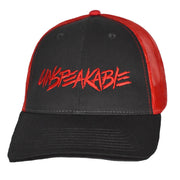 Unspeakable Merch Embroidered Black And Red Trucker Hat Gifts For Dad - Lilybirchmarket
