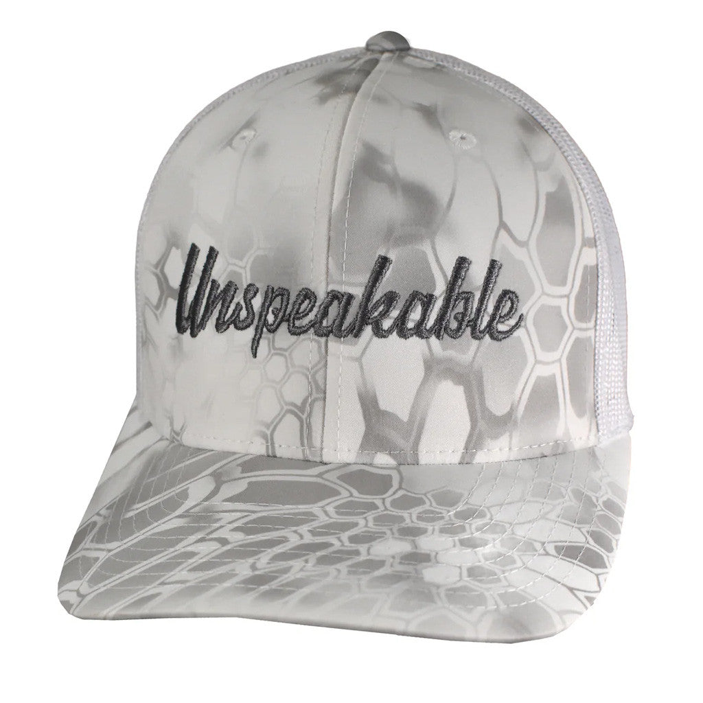 Unspeakable Merch White Shadow Trucker Hat Embroidered Gifts For Him - Lilybirchmarket