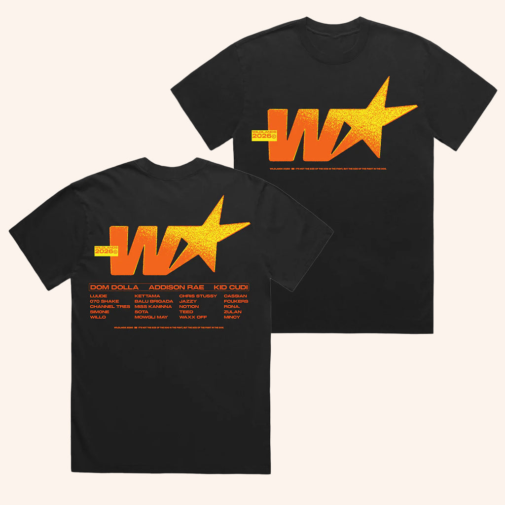 Untitled Group Merch Wildlands 25 Star T-Shirt Black Best Gifts For Music Lovers - Lily Birch Market