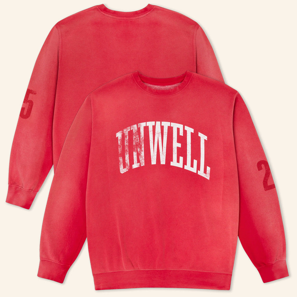 Unwell Merch Unwell Varsity 25 Sweatshirt Christmas Present For Her - Lilybirchmarket