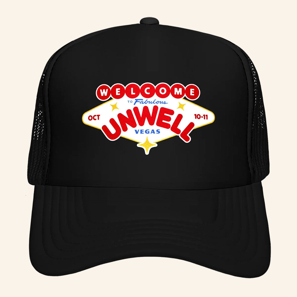 Unwell Merch Welcome To Fabulous Vegas Trucker Hat Unique Gifts For Brother - Lilybirchmarket