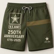 US Army 250th Anniversary 1775 2025 Shorts Pride Military Merch Gifts For Dad - Lilybirchmarket