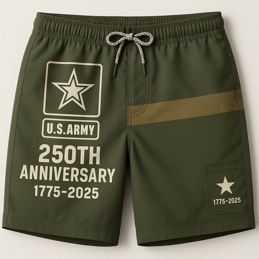 US Army 250th Anniversary 1775 2025 Shorts Pride Military Merch Gifts For Dad - Lilybirchmarket