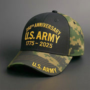US Army 250th Anniversary Hat Pride Military Embroidered Camo Cap Gifts For Army - Lilybirchmarket