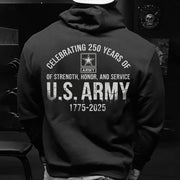 U.S Army 250th Anniversary Of Strength Honor And Service Hoodie 1775 2025 Shirt Idea For Men - Lilybirchmarket