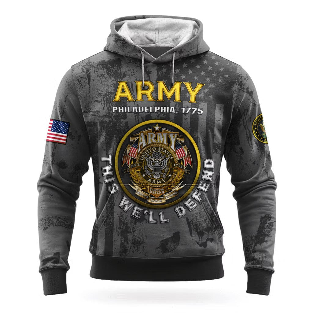 US Army This We'll Defend 250Th Anniversary Hoodie 1775 2025 Army Veteran Clothing Gifts - Lilybirchmarket