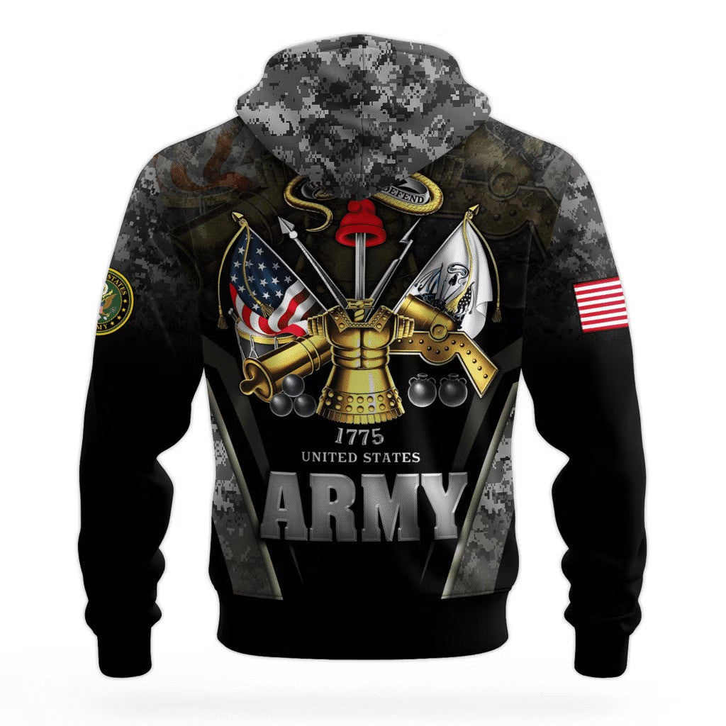 US Army This We'll Defend 250Th Anniversary Hoodie Army Veteran Apparel Patriotic Gifts - Lilybirchmarket