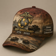 US Marine Corps 250th Anniversary 1775 2025 Hat Honor Courage Commitment USMC Hat Dad Gifts - Lilybirchmarket