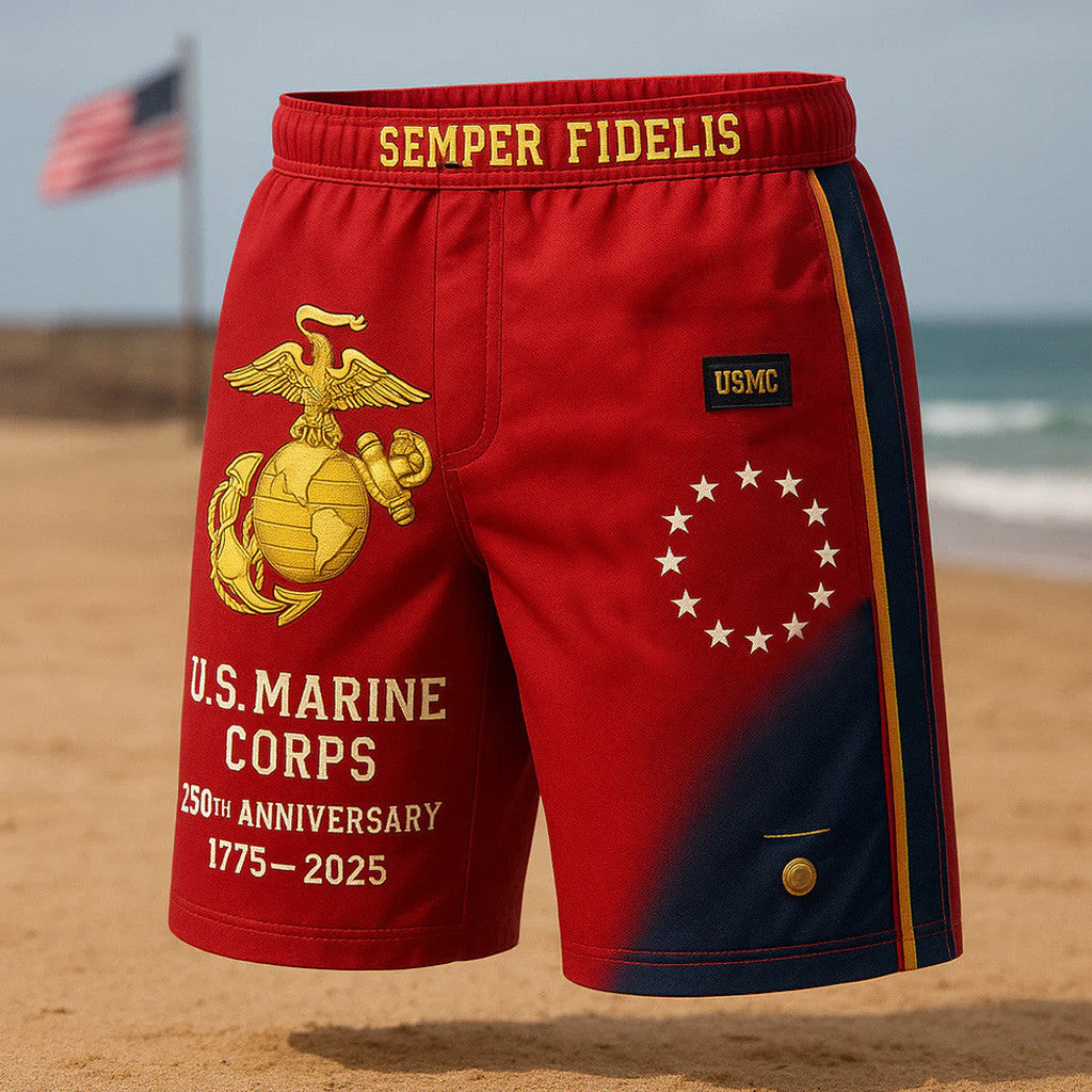 US Marine Corps 250th Anniversary 1775 2025 Shorts Gifts For Marine Corps - Lilybirchmarket