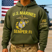 U.S Marine Corps Semper Fidelis 1775 2025 Hoodie Honor 250Th Anniversary Veterans Day Gifts - Lilybirchmarket