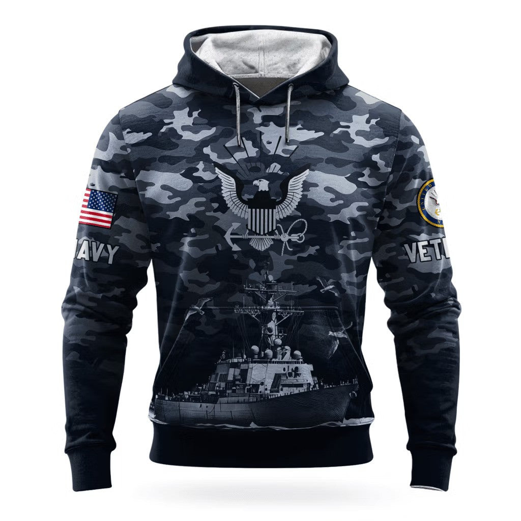 US Navy 250Th Anniversary Camo Hoodie 1775 2025 USN Merch Apparel Gifts For Veterans Day - Lilybirchmarket