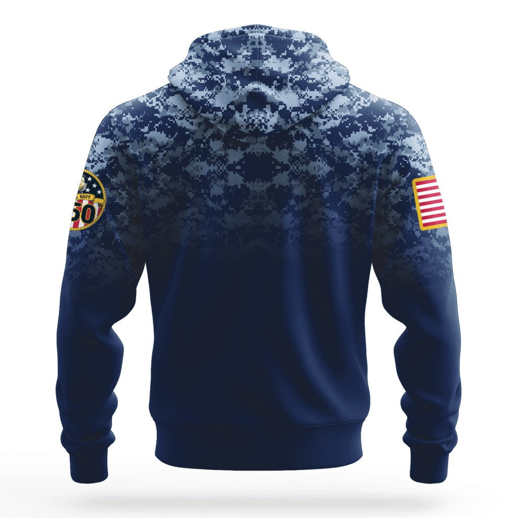 US Navy 250Th Anniversary Camo Hoodie 1775 2025 USN Merch Navy Veteran Gifts For Sailor - Lilybirchmarket