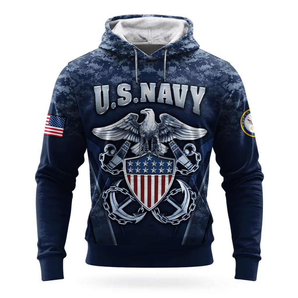 US Navy 250Th Anniversary Camo Hoodie 1775 2025 USN Merch Unique Navy Veteran Gift Ideas - Lilybirchmarket