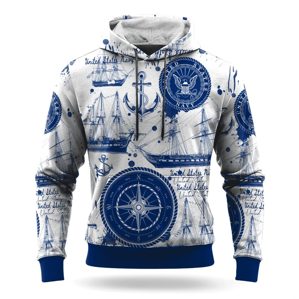 US Navy 250Th Anniversary Hoodie 1775 2025 USN Apparel Christmas Gifts For Navy Veterans - Lilybirchmarket