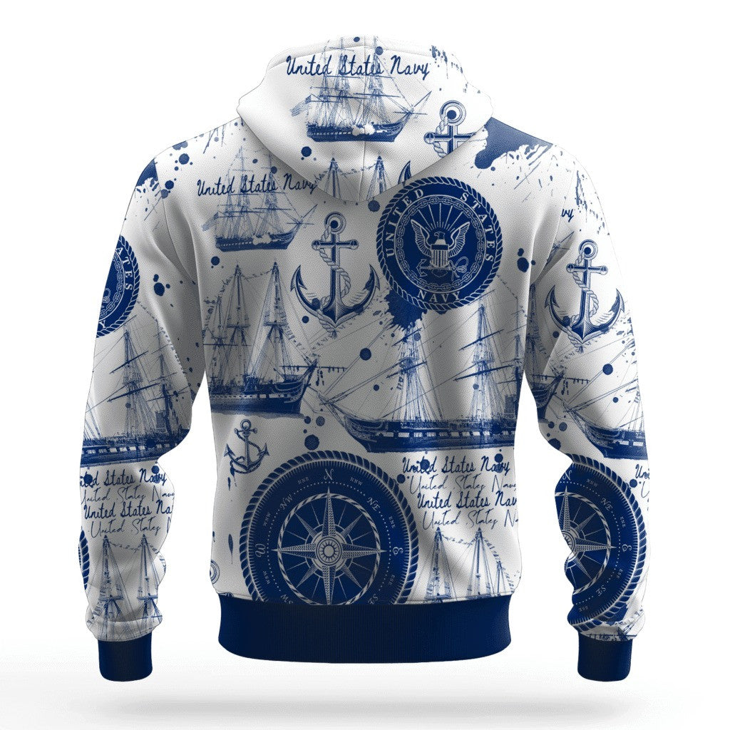 US Navy 250Th Anniversary Hoodie 1775 2025 USN Apparel Christmas Gifts For Navy Veterans - Lilybirchmarket