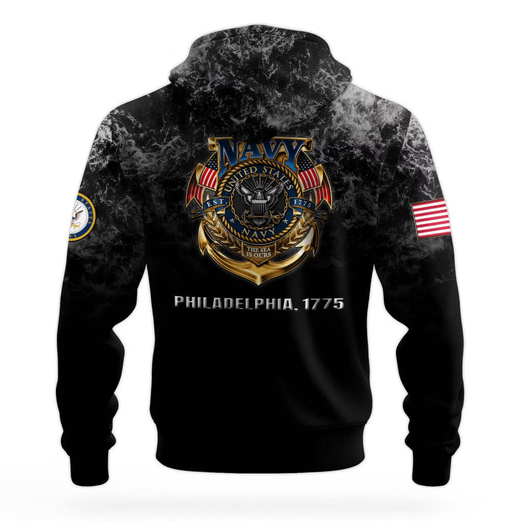 US Navy 250Th Anniversary Hoodie 1775 2025 USN Merch Navy Veteran Apparel Best Gift Ideas - Lilybirchmarket