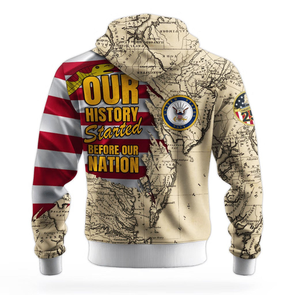 US Navy 250Th Anniversary Hoodie 1775 2025 USN Merch Navy Veteran Clothing Gifts For Him - Lilybirchmarket