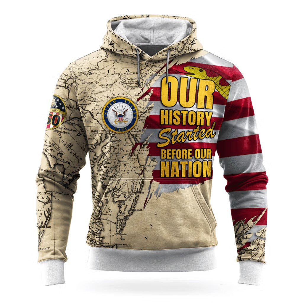 US Navy 250Th Anniversary Hoodie 1775 2025 USN Merch Navy Veteran Clothing Gifts For Him - Lilybirchmarket