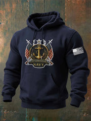 US Navy 250th Anniversary Hoodie USA Flag Patriotic Clothing Best Gifts For Navy Veterans - Lilybirchmarket