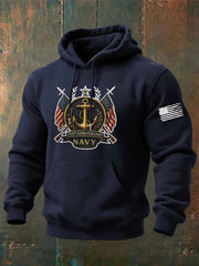 US Navy 250th Anniversary Hoodie USN Merch Patriotic Clothing Veteran Day Gifts - Lilybirchmarket