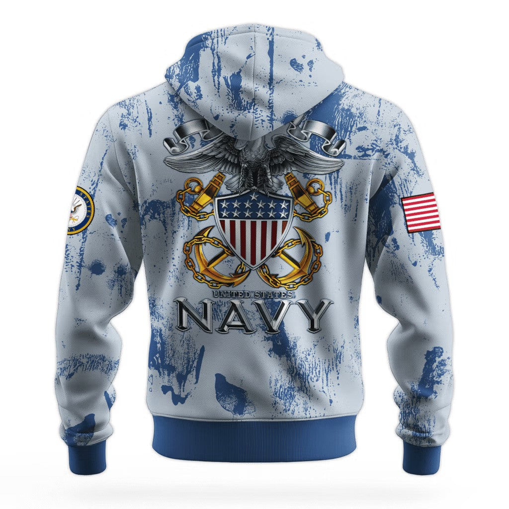 US Navy Forged By The Sea 250Th Anniversary Hoodie 1775 2025 USN Merch Veteran Gift Ideas - Lilybirchmarket