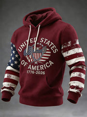 USA 250Th Anniversary 1776 2026 Hoodie American Flag Apparel Fourth Of July Gifts - Lilybirchmarket