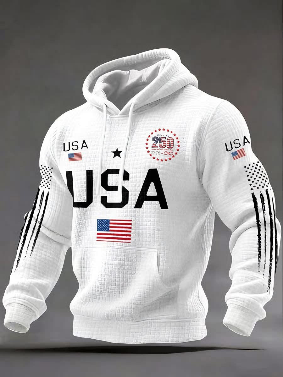 USA 250Th Anniversary 1776 2026 Hoodie American Flag Apparel Patriotic Gifts For Him - Lilybirchmarket