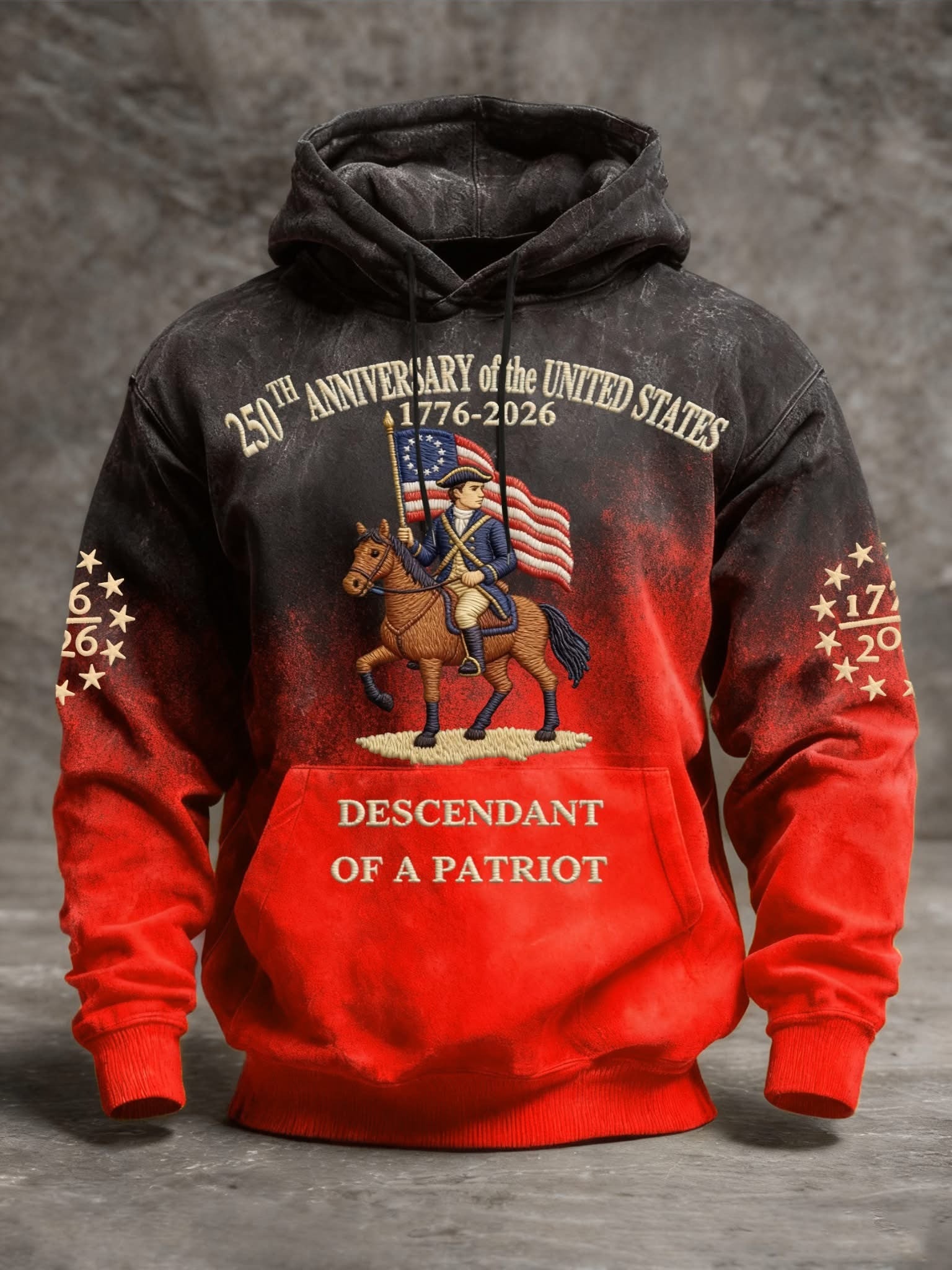 USA 250Th Anniversary Descendant Of A Patriot Hoodie 1776 2026 Merch Patriotic Gifts For Father - Lilybirchmarket