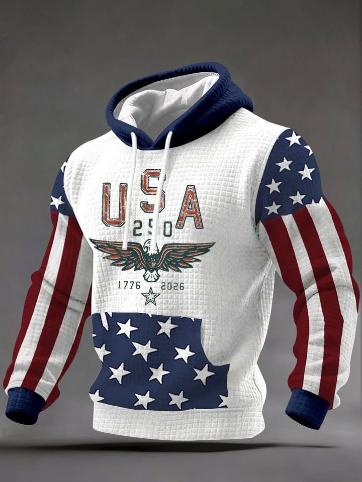 USA 250th Anniversary Hoodie 1776 2026 American Flag Men 4Th Of July Apparel Gifts For Patriots - Lilybirchmarket