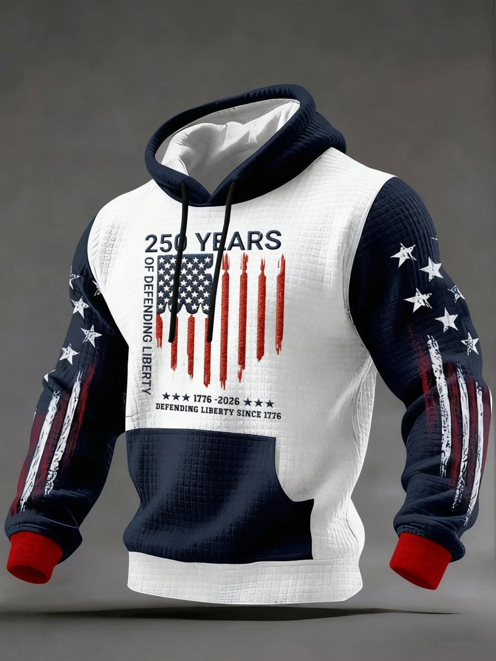 USA 250th Anniversary Hoodie 250 Years Of Defending Liberty 1776 2026 Patriotic Apparel - Lilybirchmarket